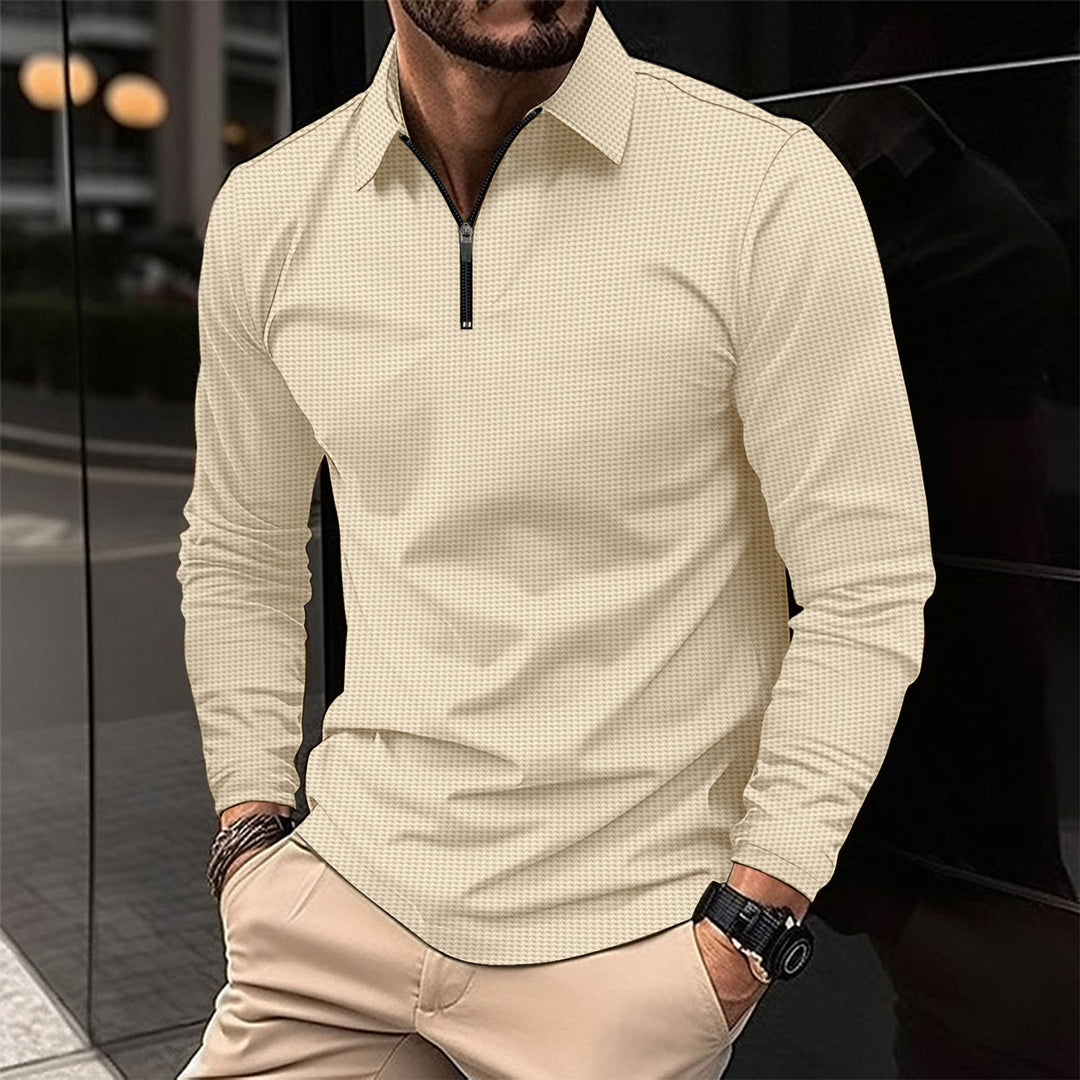 Waffle Colore™ - Maglia Uomo a Collo