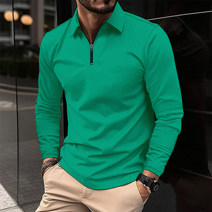 Waffle Colore™ - Maglia Uomo a Collo